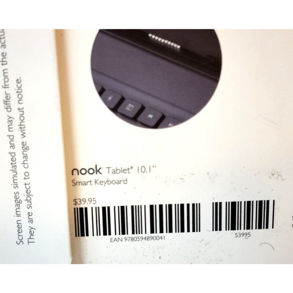 Nook Smart Keyboard for Nook Tablet 10.1" NEW in Package Unused - Picture 5 of 5